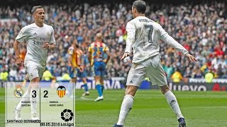 Real Madrid 32 Valencia La Liga 201516 matchday 37 [upl. by Kermy]