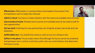 Effectuation theory of entrepreneurship  Principles of Effectuation theory  Leadership [upl. by Fairlie276]