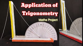 Working model of maths for class 10Application of trigonometryPythagoras TheoremMaths Project [upl. by Sineray248]