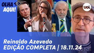 Reinaldo Janja xinga Musk e dono do X ironiza Discurso do Lula no G20 Atentado em Brasília e mais [upl. by Lena208]