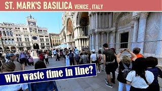 St Marks Basilica Venice Long queue remember to buy your ticket in advance [upl. by Nylanna584]