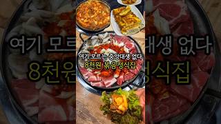 8000원 쭈꾸미제육과 볶음밥 무료 반찬 무한리필인 중앙대 흑석동 맛집 [upl. by Oemor975]