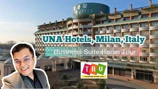 UNAHOTELS Expo Fiera Milano  Business Suite Room Tour  Milan Italy Europe [upl. by Ahsennod]