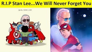 Goodbye Stan Lee Best Of Fans Tribute Arts All Over The World [upl. by Drarig]