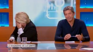 Fou rire général au Magazine de la Santé avec Thierry Lhermitte  France 5 [upl. by Suhsoj]