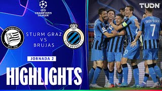 HIGHLIGHTS  Sturm vs Club Brujas  UEFA Champions League 2425  TUDN [upl. by Josefina42]