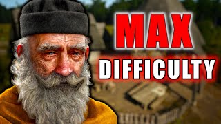 Manor Lords NEW PATCH  Max Difficulty Challenge Run [upl. by Ekal711]