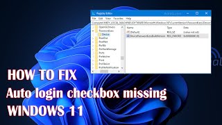 Auto Login Checkbox Missing In Windows 11  2 Fix How To [upl. by Aniv800]