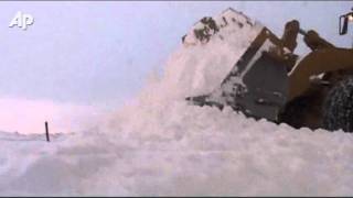 Raw Video Deadly Winter Weather in Serbia [upl. by Yenatirb9]