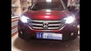 20122014 Honda CRV Headlight with LED DRL and Bixenon Projector [upl. by Eelirol]