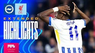 EXTENDED HIGHLIGHTS  Brighton v Liverpool  Carabao Cup [upl. by Ilojne6]