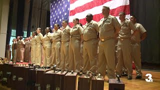 Naval Air Station Oceana hosts Chief Petty Officer Pinning Ceremony [upl. by Odlavso]