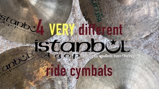 4 Istanbul Agop Cymbals Comparison Traditional SE Jazz Agop Signature Part 1 [upl. by Ocnarf468]