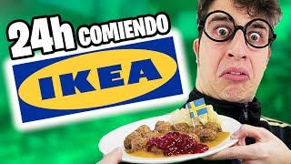 24 HORAS COMIENDO EN IKEA Cada comida un IKEA diferente [upl. by Nyahs]