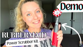 Review amp DEMO of Rubbermaid Power Scrubber Kit [upl. by Goran]