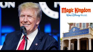 TRUMP at DISNEY gets CHEERED at Hall of Presidents Disney World [upl. by Akihdar]