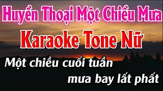 Huyền Thoại Một Chiều Mưa Karaoke Tone Nữ Karaoke Đức Duy  Beat 2023 [upl. by Acitel]