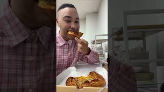 i ate pizza today at my korean workplace koreanpizza koreanfood workinginkorea hagwon korea [upl. by Nilad]