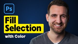 How to Fill Selection with Color in Photoshop [upl. by Leno]