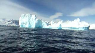 Passing a Blue Iceberg  Gerlache Strait  Antarctica  November 2010 [upl. by Endor]