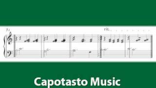 Easy piano sheet music A Waltz For You by Peter Edvinsson [upl. by Ellehciram843]