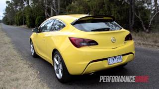 2012 Opel Astra GTC Sport engine sound and 0100kmh [upl. by Nolyarg]