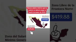 Nuevo salario mínimo en México a partir de enero de 2025 [upl. by Florio983]