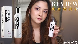 BOLDIFY HAIR GROWTH SERUM DOES WORK  3X BIOTIN  REVIEW AND RATING [upl. by Llij]