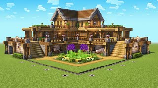 Minecraft Ultimate Survival House Tutorial [upl. by Perlis]