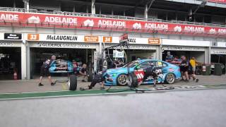 Clipsal 500 Adelaide 2015 V8 Supercar Pit Stop Practice Volvo [upl. by Nive]