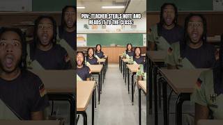 SCHOOL TEACHER Finds The Note 😳💀 shorts relatable funny [upl. by Etteraj]