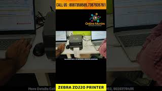 Zebra ZD220 Barcode Printer  Jewellery Software Demo Free  Barcode Label printing Tag Printing [upl. by Jaenicke]