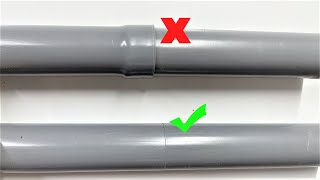 How To Connect Pvc Pipes Of The Same Size The Plumber Wont Tell You [upl. by Dirtsa]