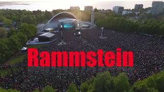 Rammstein HD Live in Tallinn 2017 from sky [upl. by Zashin]