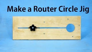 How to Make a Router Circle Jig  a woodworkweb [upl. by Elsinore309]