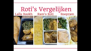 Rotis Vergelijken  Rams Roti VS Lalla Rookh VS Roopram  Amsterdam [upl. by Alyson75]