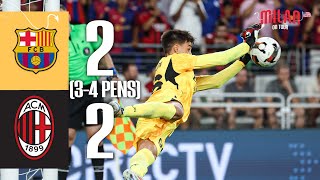 Jović amp Pulisic score Torriani saves in Baltimore  Barcelona 22 34 PENS AC Milan  Highlights [upl. by Anaeed]