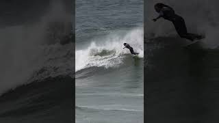 Maud Le Car training in her backyard in Seignosse surfers girl ocean waves summer viralvideo [upl. by Llenod]