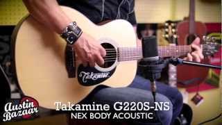 Takamine G220SNS Solid Spruce Top NEX Acoustic Guitar  Brad Davis [upl. by Grani]