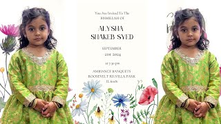 Alysha Shakeb Syed [upl. by Ezana208]