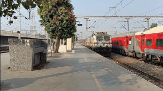 Gatimaan express crossing station  Faridabad skipping  Mahakaushal express [upl. by Millan]