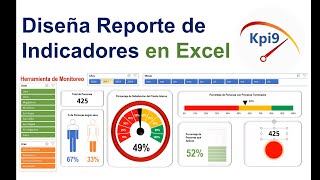 Diseña Reporte de Indicadores en Excel [upl. by Mapel]