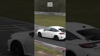 Honda Civic Type R testing on the Nurburgring [upl. by Leemaj]