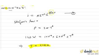 Calculate the saturation thermionic current if 120 W is applied to a thoriatedtungsten filament [upl. by Etnuad]