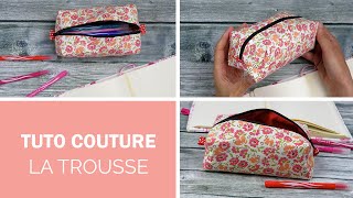 Coudre une trousse pour la rentree [upl. by Celinka]