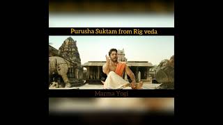 Purusha Suktam  Allu Arjun  DJ film  Best scene  Sanathanadharmic  Brahminic Dharma  Ritual [upl. by Sitoiganap]