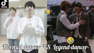 BTS funny😆😆tik tok video😂💖 Normal dancer VS Legend dancer😂 BTS Army on funny tik tok💖 [upl. by Paten]