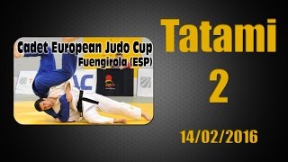 Cadet European Judo Cup Fuengirola 2016  Tatami 2  14022016 [upl. by Raymund]