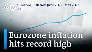 Eurozone inflation reaches record 81 in May  DW News [upl. by Clarice886]