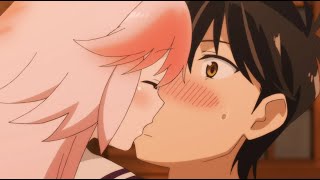 Anime Kiss  Murenase Seton Gakuen  Jin Mazama Kiss Ranka Ookami [upl. by Anirahtak]